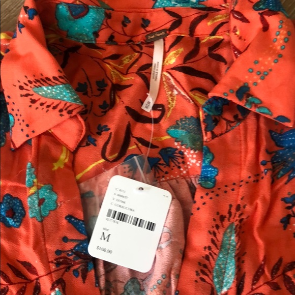 Free People Coral Floral Tunic - Picture 3 of 5